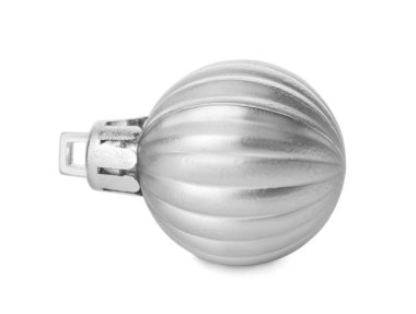 Beyaz arka planda güzel bir Noel balosu