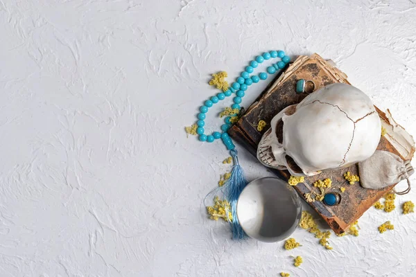 Accessories Fortune Teller Light Background — Stock Photo, Image