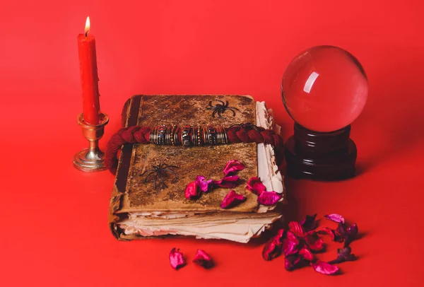 Accessories Fortune Teller Color Background — Stock Photo, Image