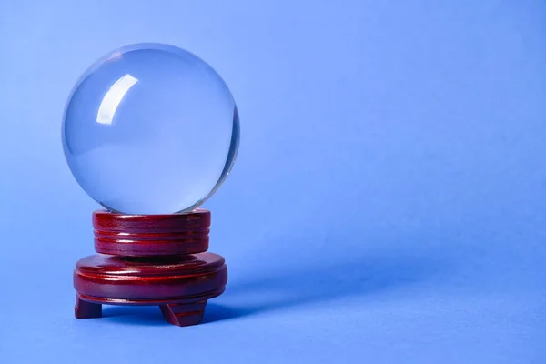 Crystal Ball Fortune Teller Color Background — Stock Photo, Image