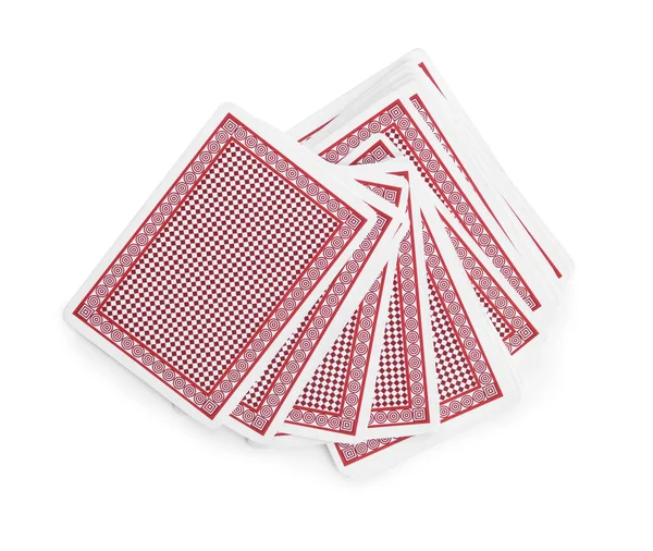 Deck Cards White Background — Stock Photo, Image