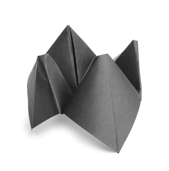 Papier Cootie Catcher Für Wahrsagerspiel Auf Weißem Hintergrund — Stockfoto