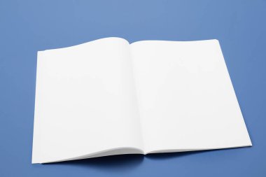 Renk arkaplan üzerine boş dergi