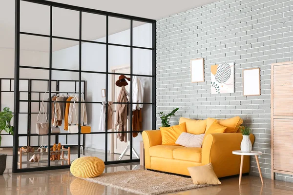 Interior Modern Living Room Wardrobe — Stock Photo, Image
