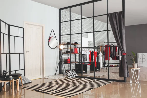 Stylish Interior Modern Wardrobe — Stock Photo, Image