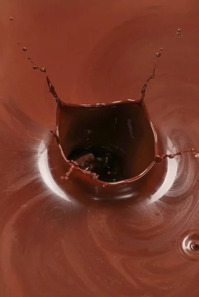 おいしいホットチョコレートのスプラッシュ — ストック写真