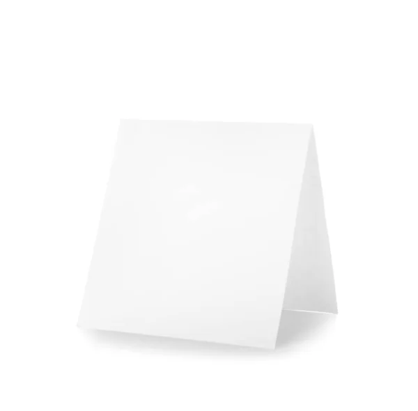 Blanco Vel Papier Witte Achtergrond — Stockfoto