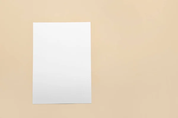 Blanco Vel Papier Kleur Achtergrond — Stockfoto