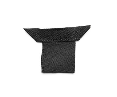 Beyaz arkaplanda giysi etiketi