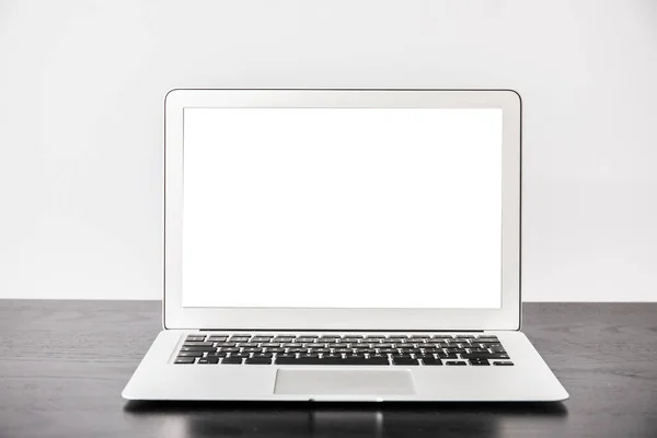 Laptop Moderno Mesa Escritório — Fotografia de Stock