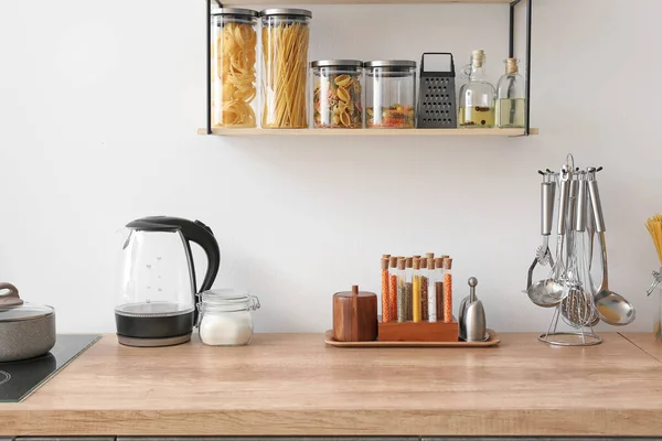 Utensils Products Counter Kitchen — Stock Photo, Image