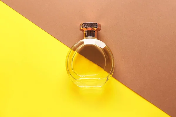Bottle Perfume Color Background — Stock Photo, Image