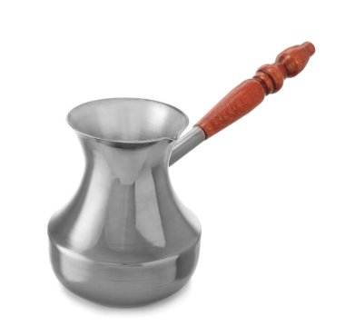 Beyaz arka planda kahveyle cezalandır