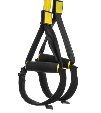 Beyaz arkaplanda TRX kayışları