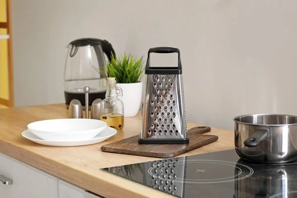 Grater Stove Kitchen Counter — Stock Photo, Image