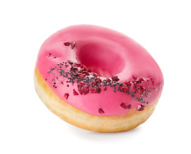 Beyaz arka planda tatlı çörek