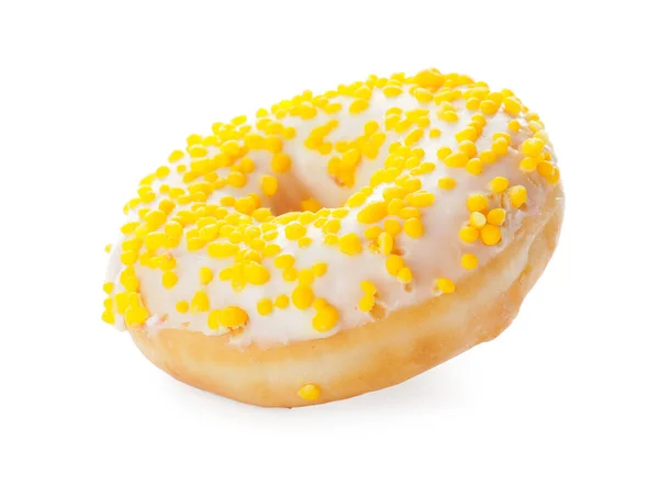 Sweet Donut Auf Weißem Hintergrund — Stockfoto