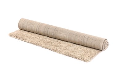 Beyaz arka planda güzel yumuşak halı