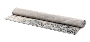 Beyaz arka planda güzel yumuşak halı