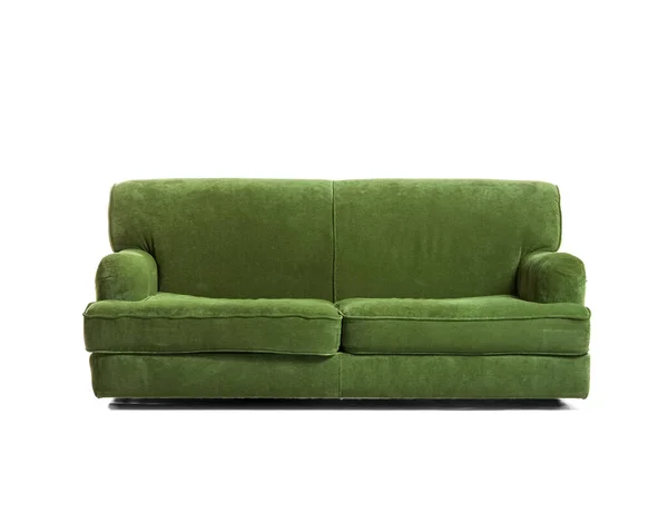 Stilvolles Sofa Auf Weißem Hintergrund — Stockfoto