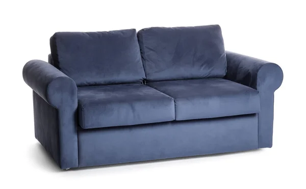 Stilvolles Sofa Auf Weißem Hintergrund — Stockfoto