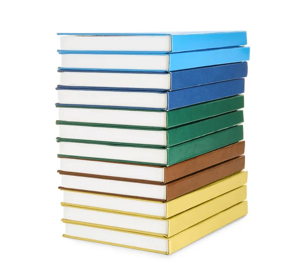 Stack Books White Background — Stock Photo, Image