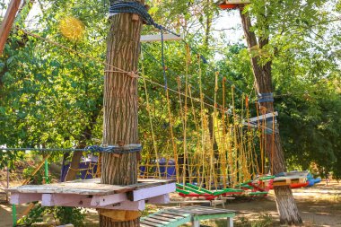 Modern macera parkının manzarası