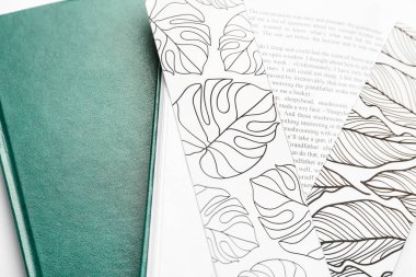 Kitaplı şirin yer imleri, yakın plan.