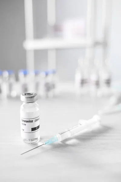 Covid Şırıngaya Karşı Aşı — Stok fotoğraf