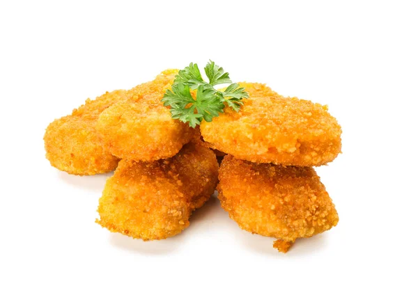 Tasty Nuggets White Background — Stock Photo, Image