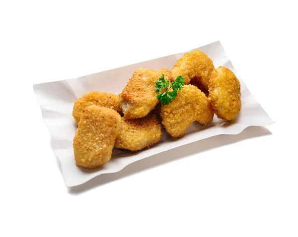 Tasty Nuggets White Background — Stock Photo, Image