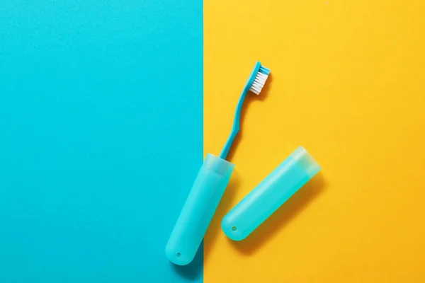 Toothbrush Case Color Background — Stock Photo, Image