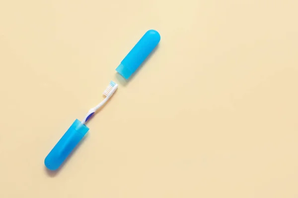 Toothbrush Case Color Background — Stock Photo, Image