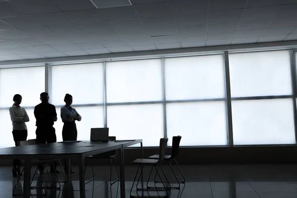 Silhouettes Business People Office — Stock Photo, Image