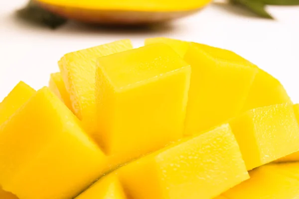 Sweet Cut Mango Closeup View — Stock Photo, Image