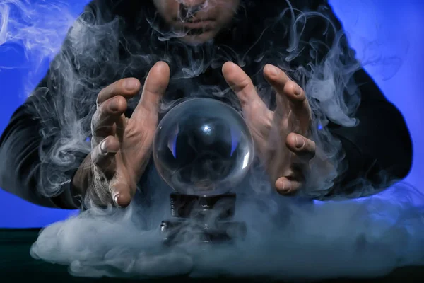 Fortune Teller Crystal Ball Table — Stock Photo, Image