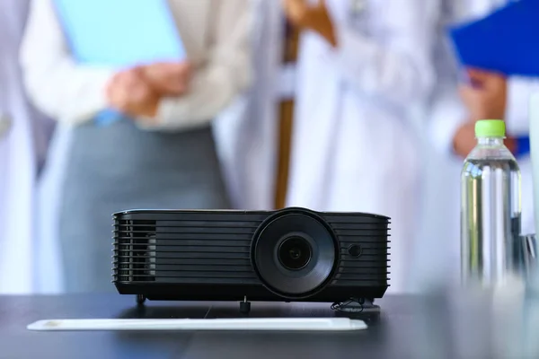 Video projector on table in medical university