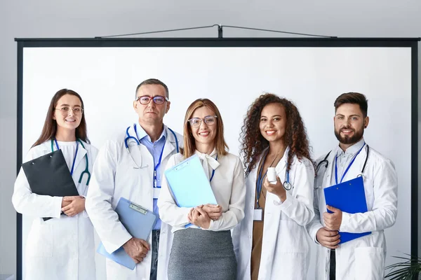 Team Doctors Modern Clinic — Stock Photo, Image