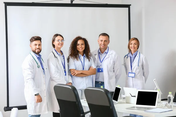 Team Doctors Modern Clinic — Stock Photo, Image