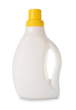 Beyaz arka planda deterjan şişesi
