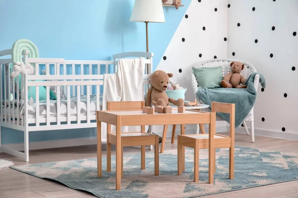 Elegante Interior Habitación Infantil Moderna — Foto de Stock