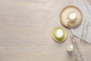 Sağlıklı pirinç sütü.