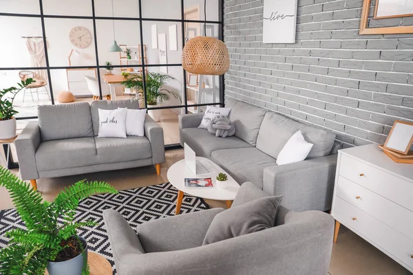 Stilvolles Interieur Wohnzimmer — Stockfoto