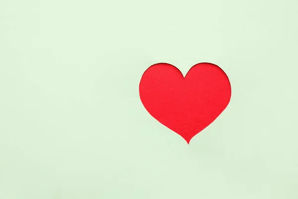 Corazón Cortado Papel Color — Foto de Stock