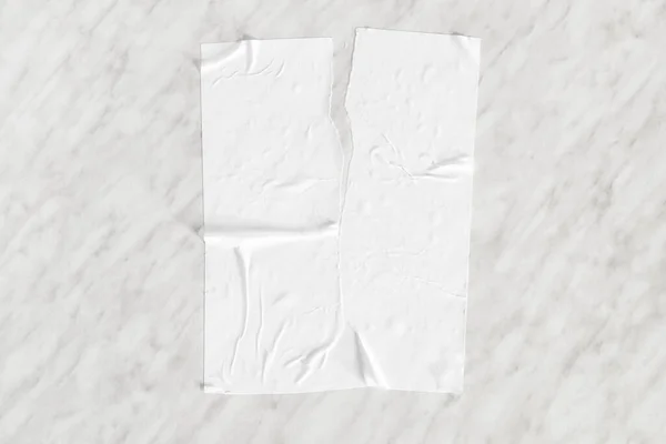 Textuur Van Geplooid Papier Lichte Ondergrond — Stockfoto