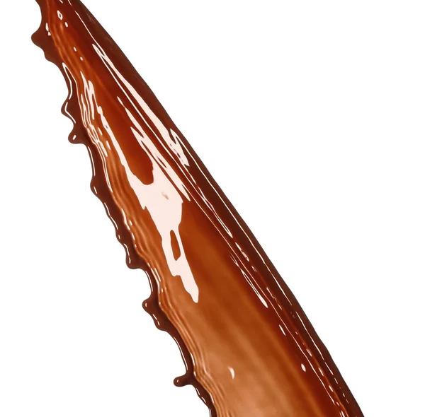 Stropire Ciocolată Caldă Fundal Alb — Fotografie, imagine de stoc