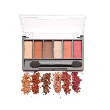 Beyaz arka planda güzel bir göz falı paleti