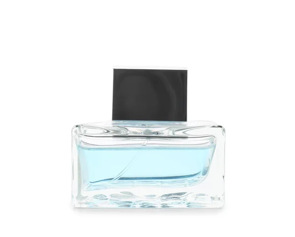 Beyaz Arka Planda Bir Şişe Parfüm — Stok fotoğraf