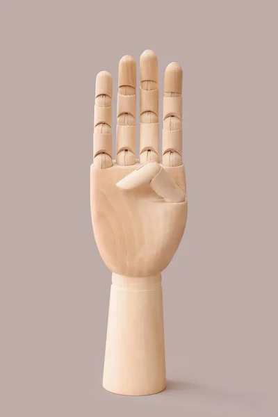 Wooden Hand Color Background — Stock Photo, Image