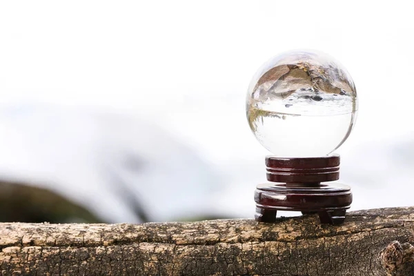 Crystal Ball Fortune Teller Outdoors — Stock Photo, Image